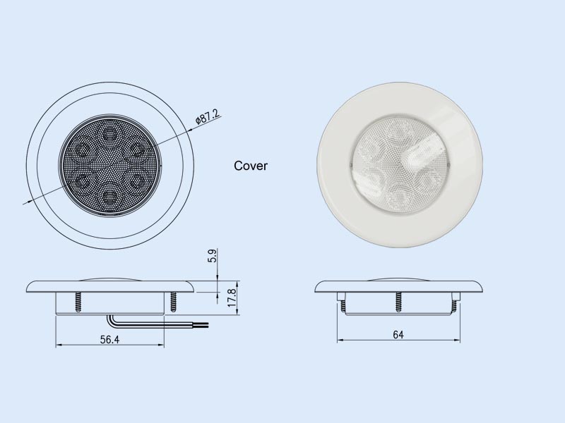 rv ceiling lights YML048bjv