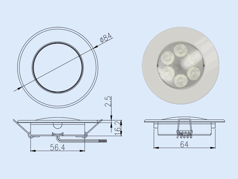 rv ceiling lights YML049mxi