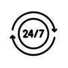 24/7 customer service