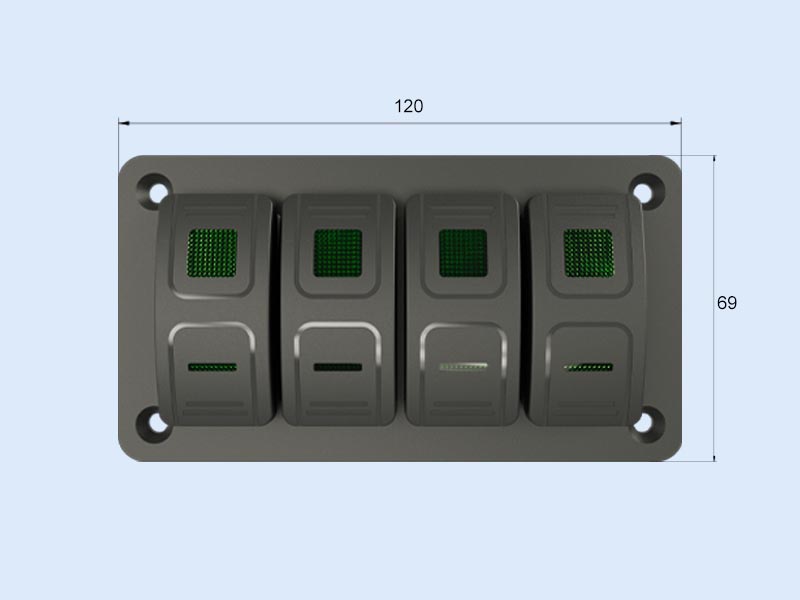 custom marine switch panel YMSAP4G0075P2Lza3