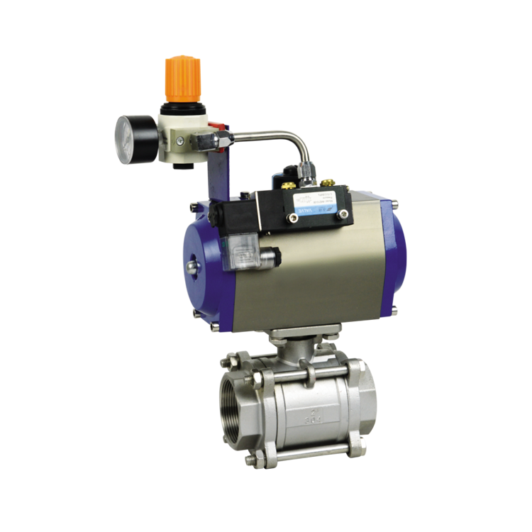 Pneumatic Actuator Controlled Quarter Turn Ball Valve