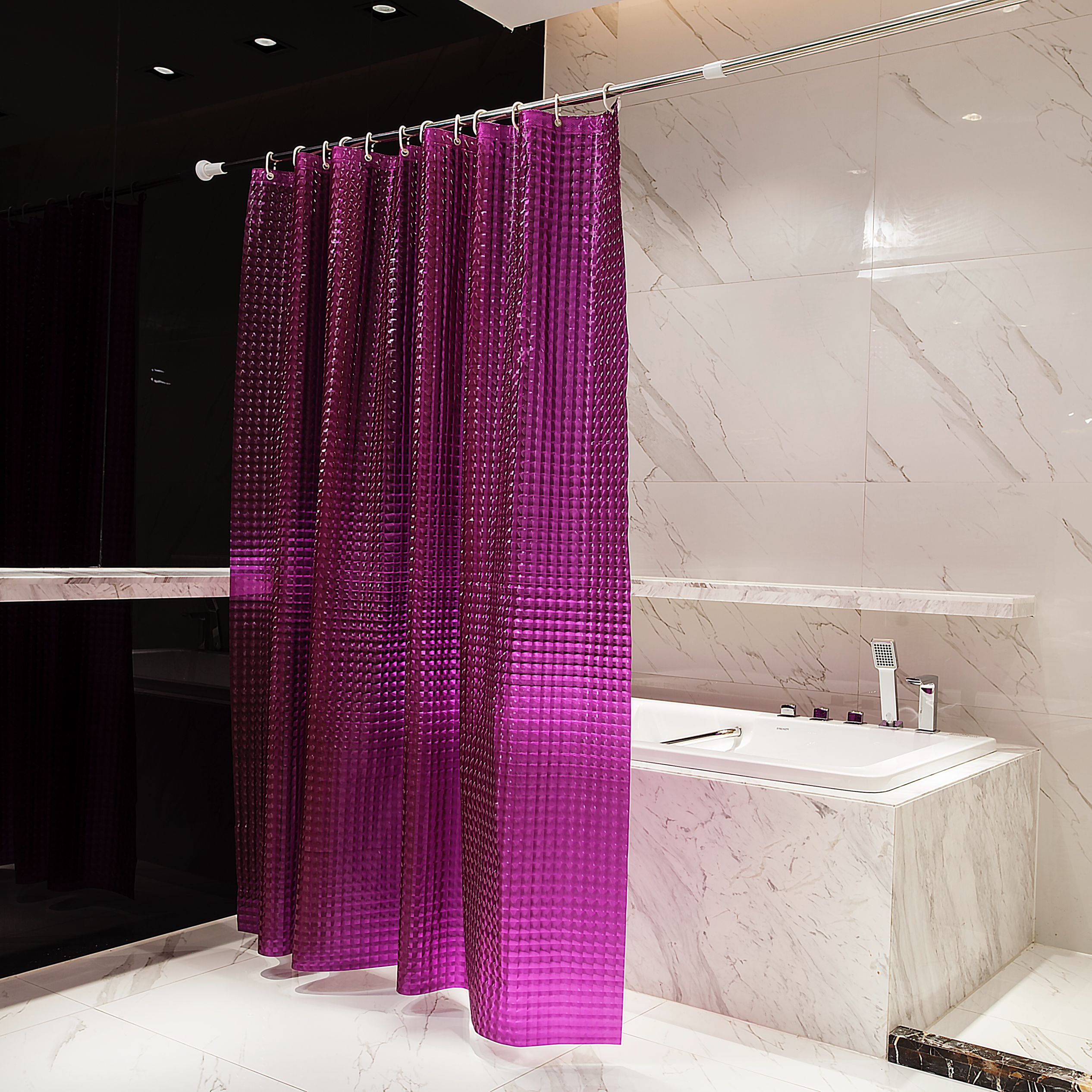 Personalize Your Bathroom with Customizable Color PEVA Shower Curtains