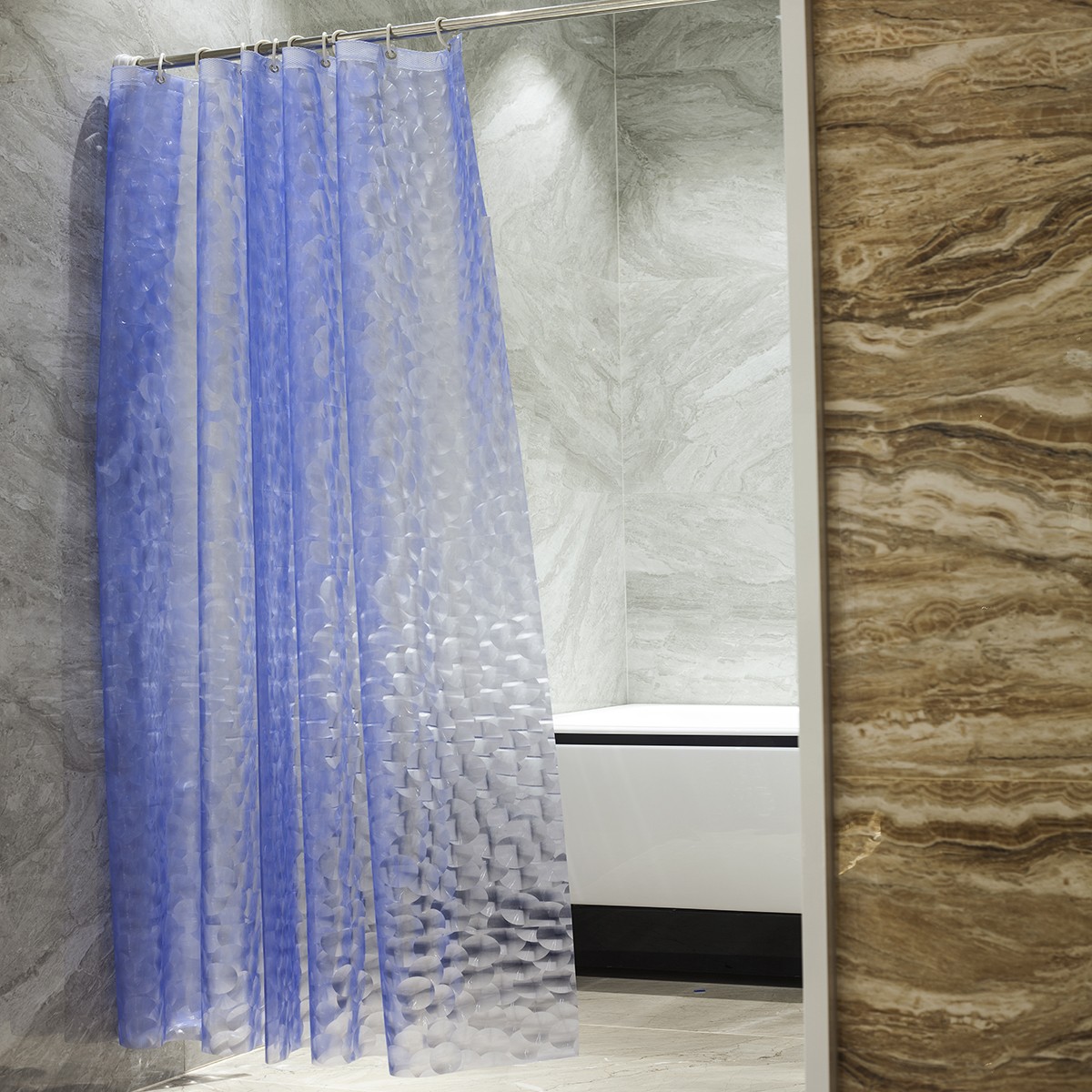 3d Effect Beauty Eco Friendly Waterproof Peva Shower Curtain