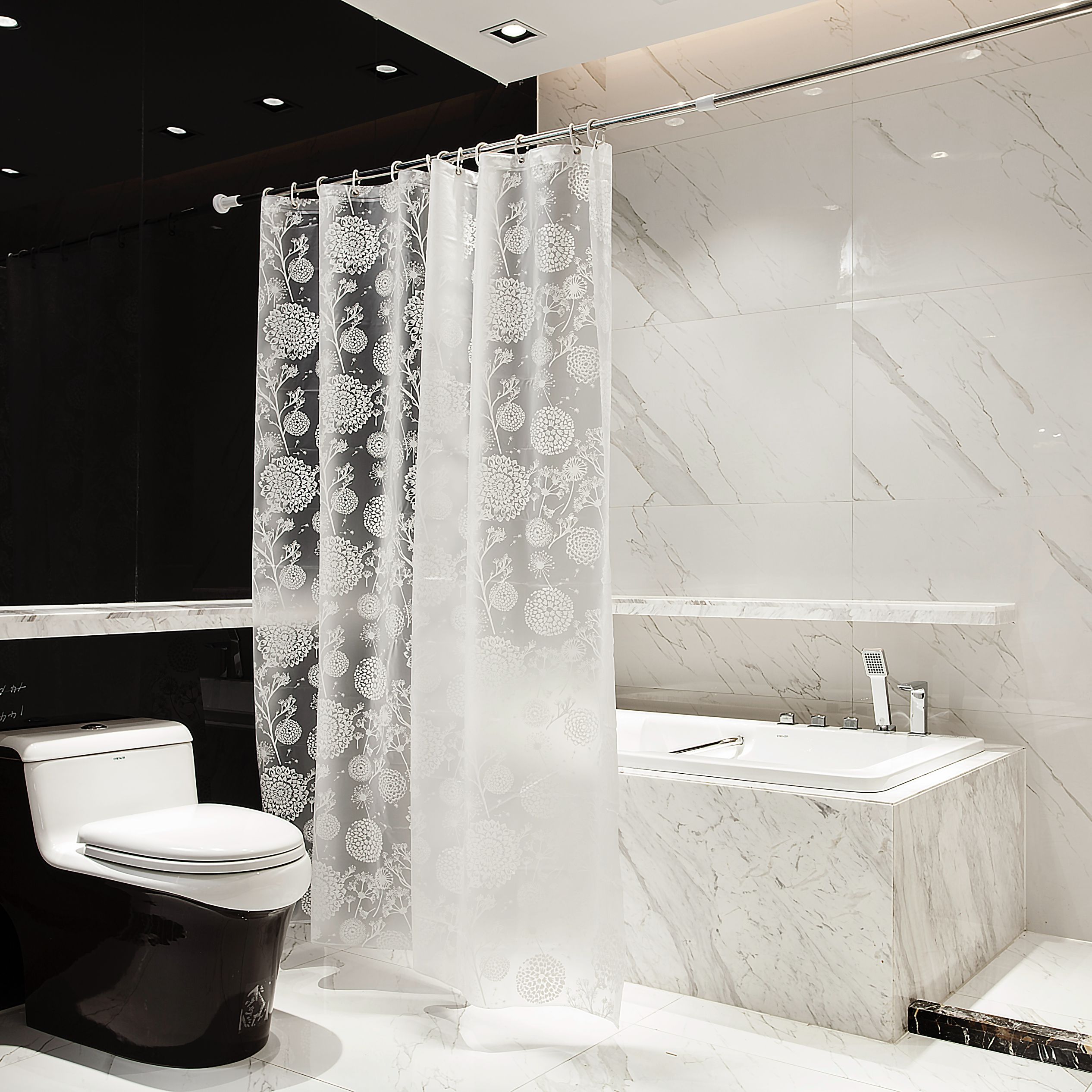 Eco-Friendly PEVA Bath Curtain for a Stylish and Water-Resistant Bathroom