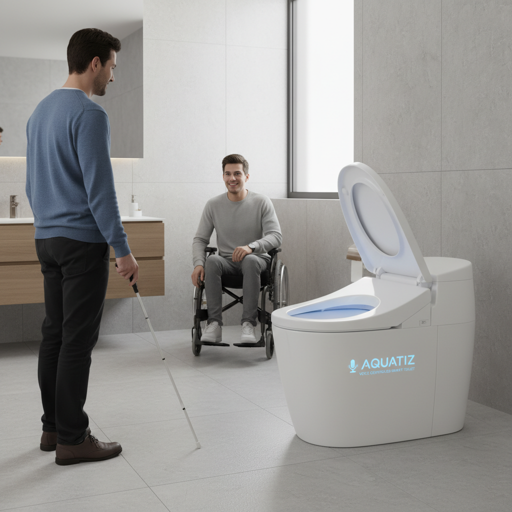 AQUATIZ Unveils Next-Generation Voice Controlled Smart Toilet for Visually Impaired and Disabled Users