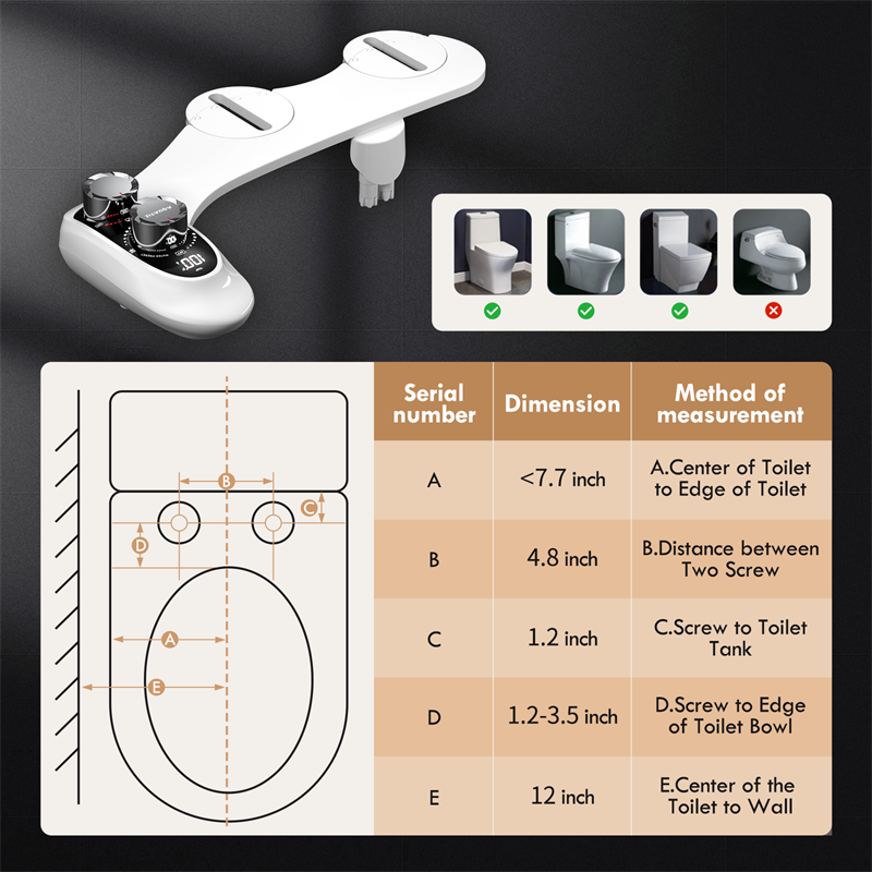 Aquatiz Bidet Easy Installation