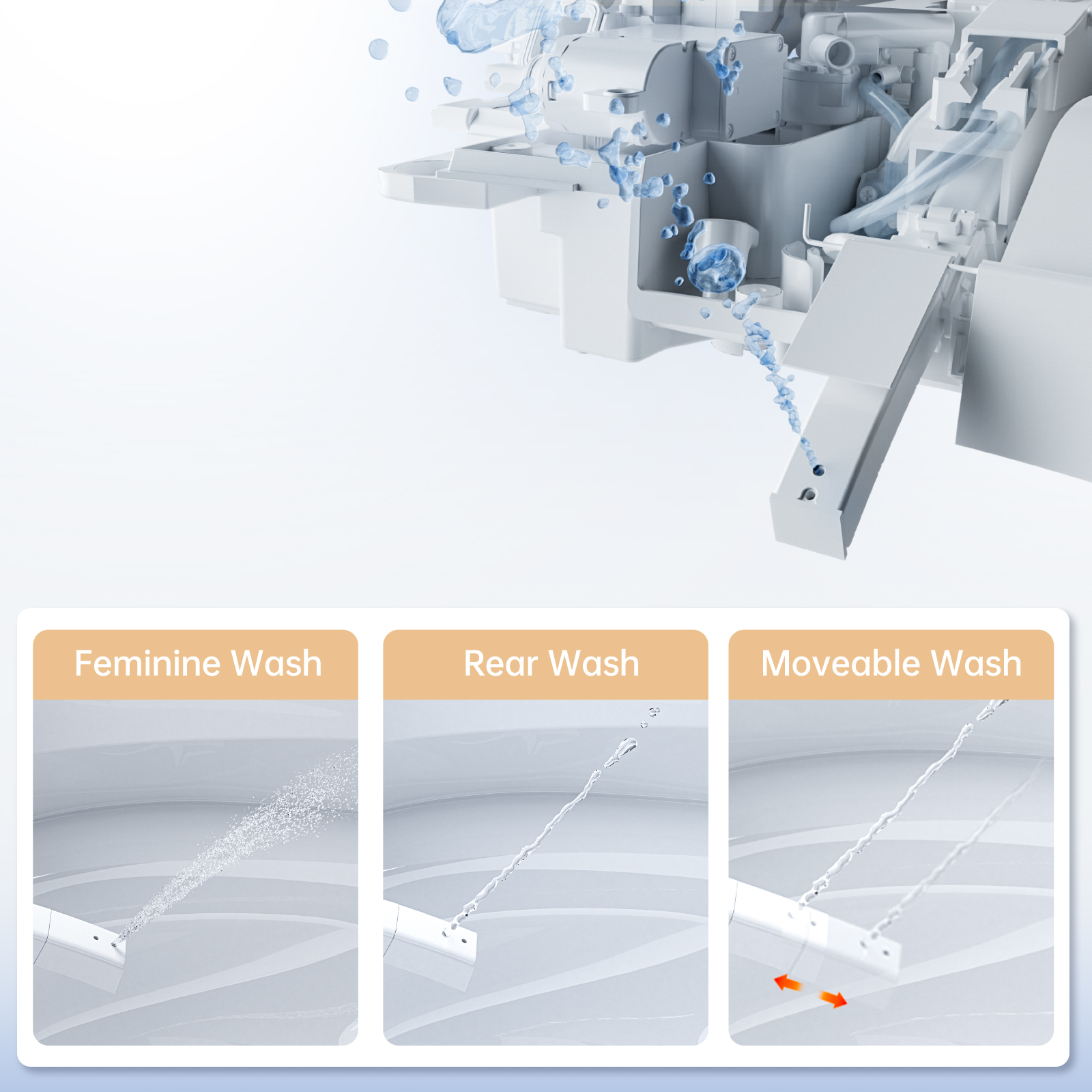 Smart Toilet with Bidet, Power Flush, Comfort Height, ADA Compliant N111-1B-product