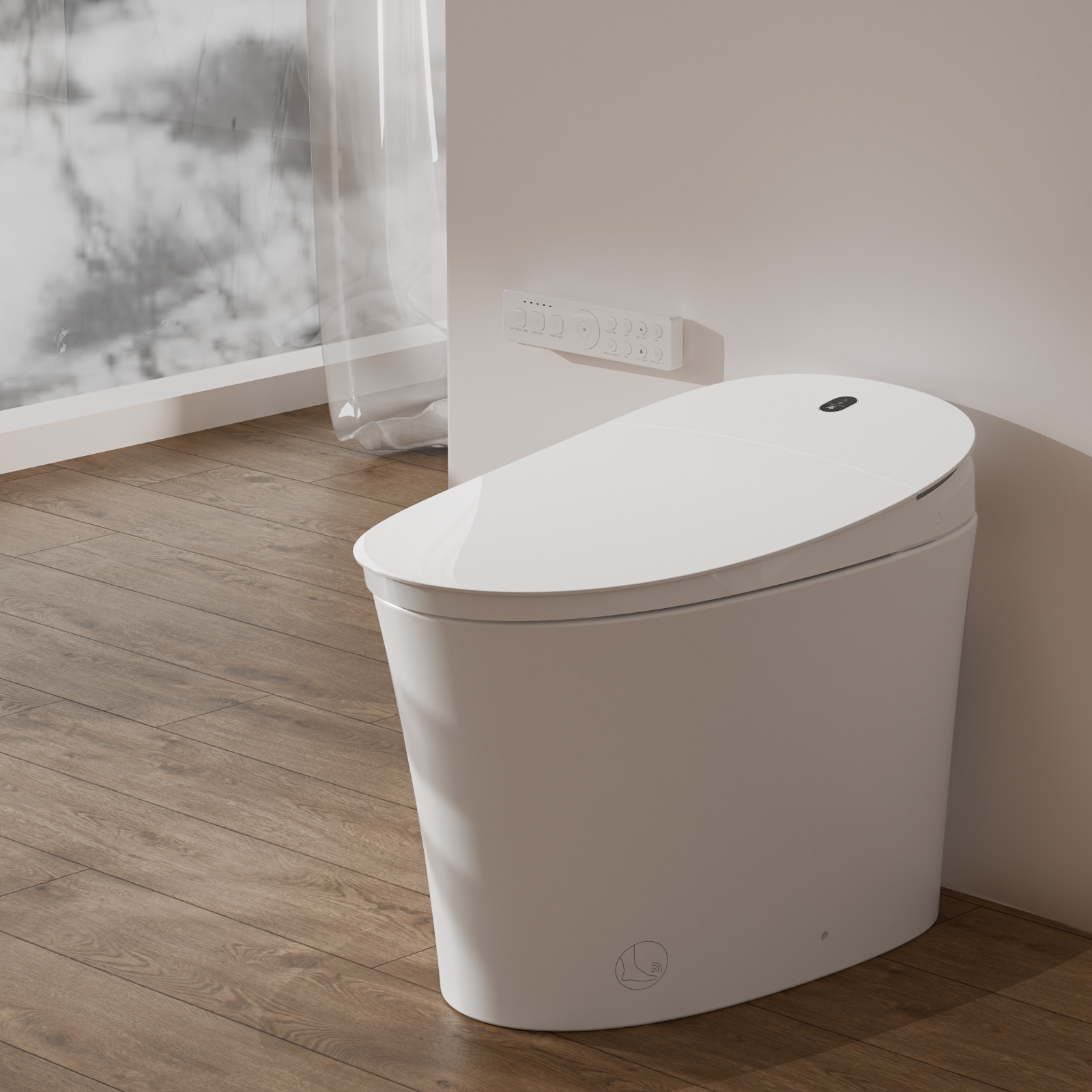 Tankless Smart Toilet With Bidet Built In, One-piece Bidet Toilet N115-1