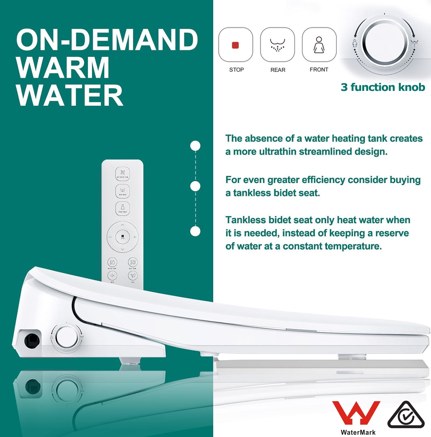 Aquatiz D-Shein Smart Toilet Seat AQ1101 for Australia-product