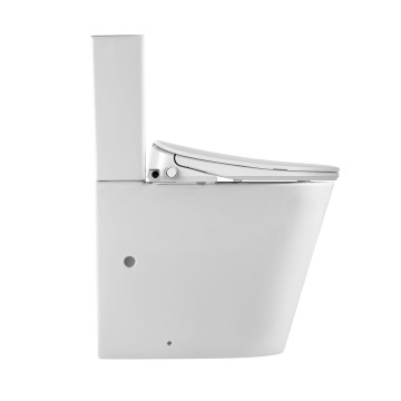 Aquatiz Height Rimless Back To Wall Toilet Suite With Smart Bidet Toilet Seat AU45082-01, Globally certified — including WaterMark (Australia)