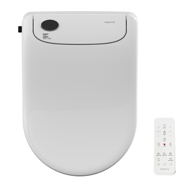 AQUATIZ D-Shaped Electric Bidet Toilet Seat, AQ1131 Auto Open/Close Lid Smart Bidet, Globally certified — including WaterMark (Australia)