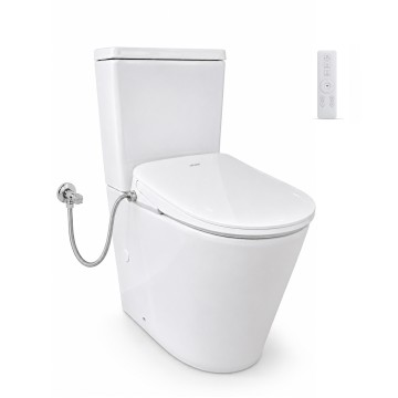 Aquatiz Height Rimless Back-Toiletsæt med Smart Bidet Toiletsæde AU45082-01, Globalt certificeret — inklusive WaterMark (Australien)