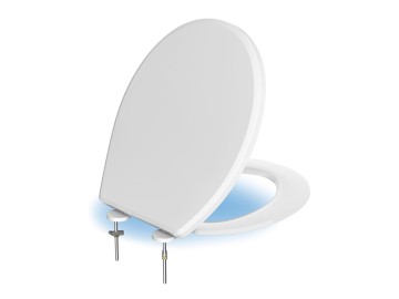 AQUATIZ ultra-thin Night Light Round Toilet Seat B1150