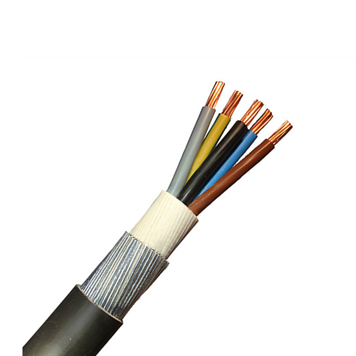 Cable de alimentación de 4 núcleos + tierra (aislamiento de PVC)