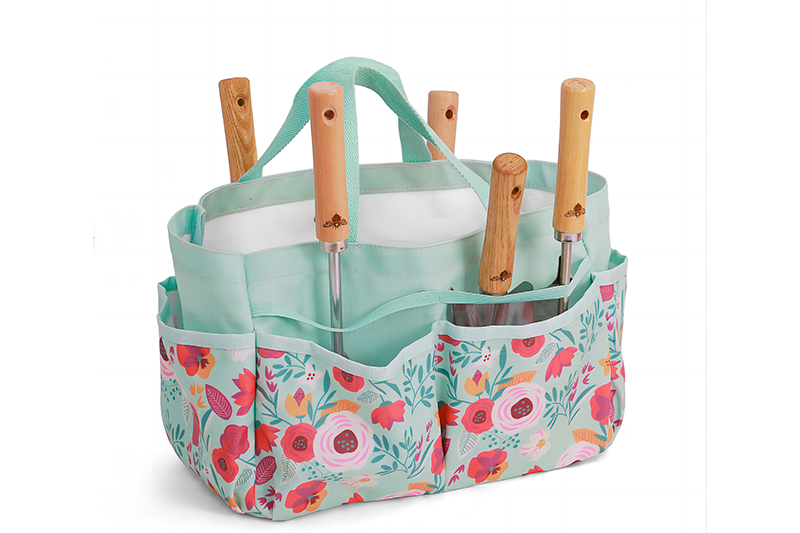 gardening tool bag with 5 tools 2(1)1s1e