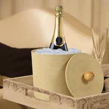 Double Walled Ice Bucket with Tong