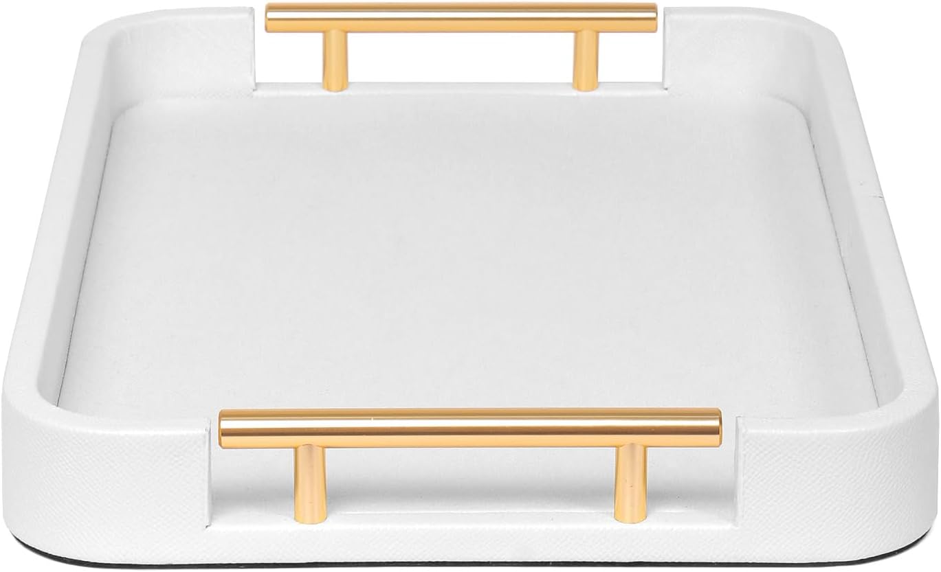 I-Decorative Tray Vegan Isikhumba Izibambo Zensimbi