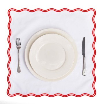 Square napkin for dinner table