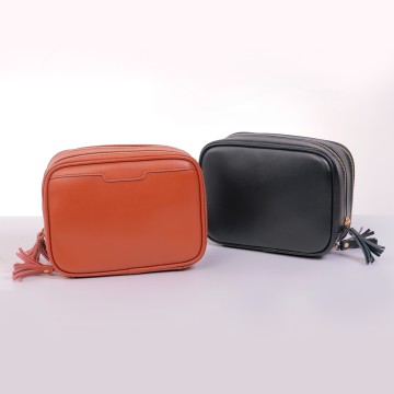 Men's genuine leather toiletry bag