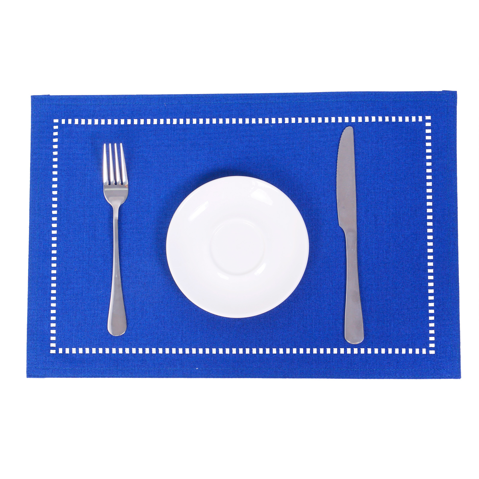 Fringe edge polyester placemat
