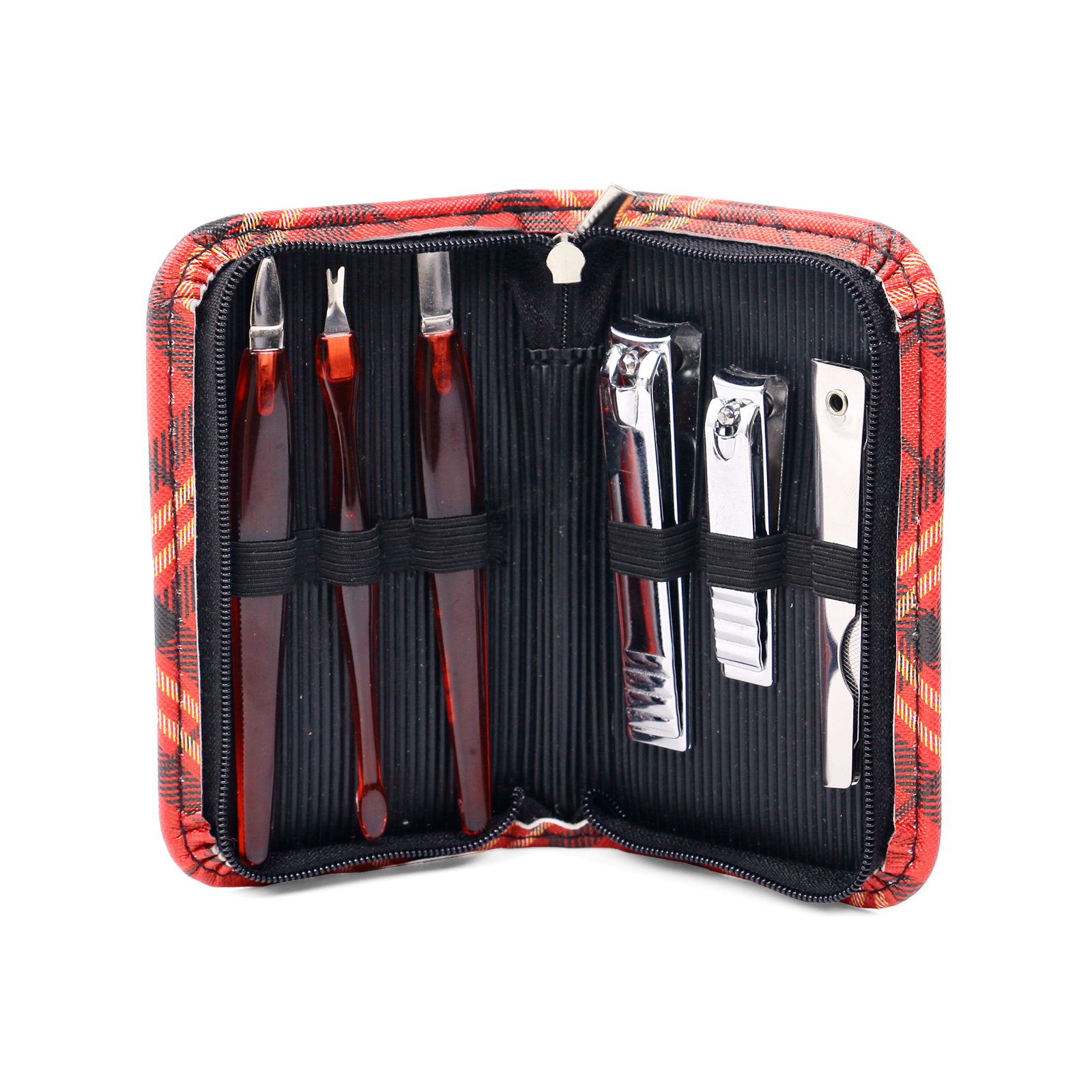 Travel Manicure Set In Vegan Leather case