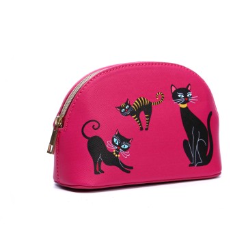 Oyster Shaped Vegan Leather Small Cosmetic Bag ...