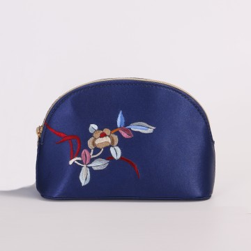 Oyster Shaped Silk-like Small Cosmetic Bag with...