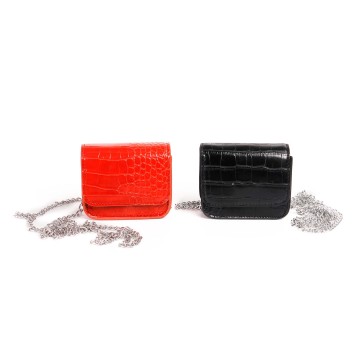 Mini Crossbody Belt Bag With Metal Chain For Women