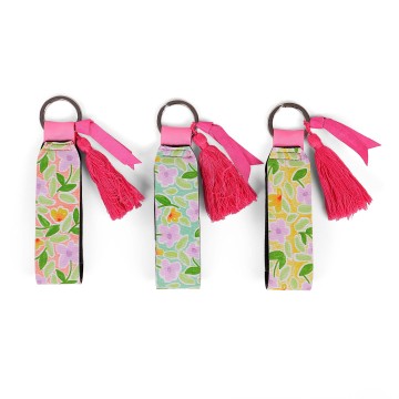 Travel Wrist Lanyard Loop Key Ring with Tassel