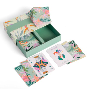 Double Deck Textured Playing Cards in Gift Box