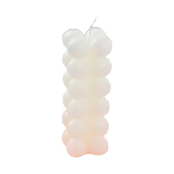 Bubble pillar candle