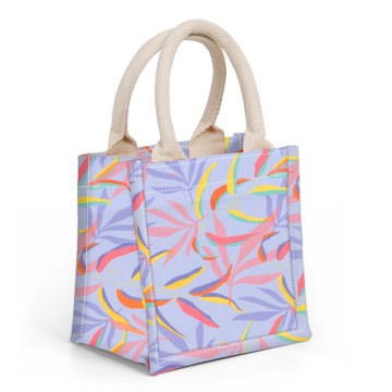 Small Printed Canvas Tote Shopper Hamper