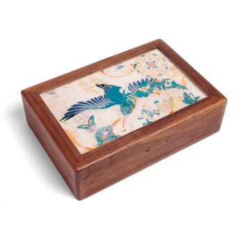 Embroidery wooden home decor box