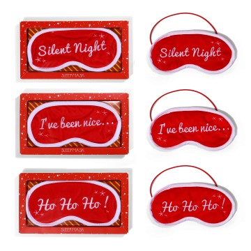 Christmas embroidery eye mask
