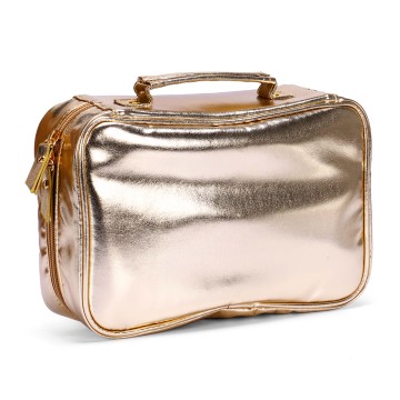 Vegan leather jewelry and make up bag
