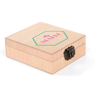 Vegan leather mahjong chips poker box