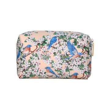 Vegan leather cosmetic bag