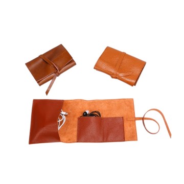 Vegan leather organizer pouch