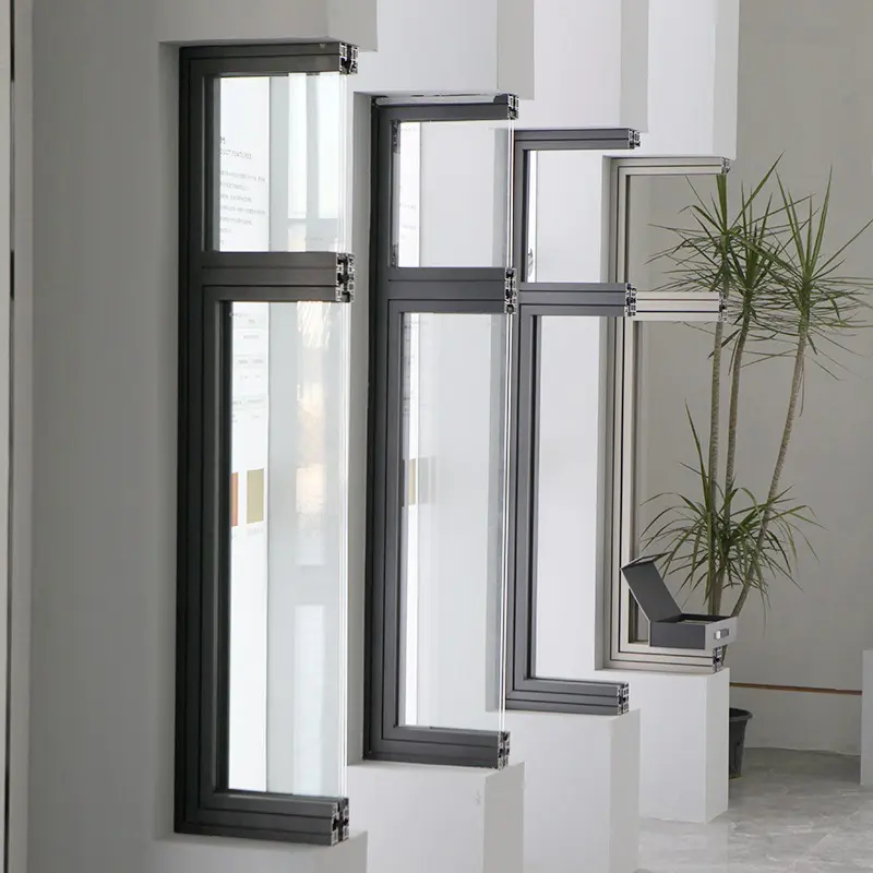 JL China manufacturer Double Glazed Aluminum Thermal Break windows
