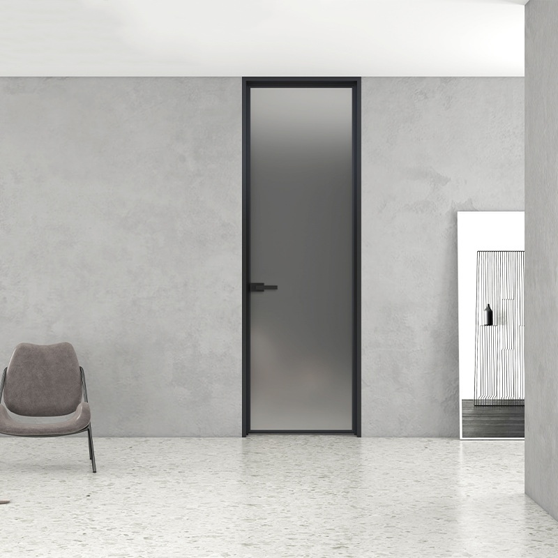 JL Black Aluminum Casement door Patio door Factory price