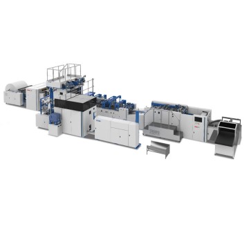 T-260/T-180/T-130 New generation high speed roll to sheet fed paper bag with handle machine