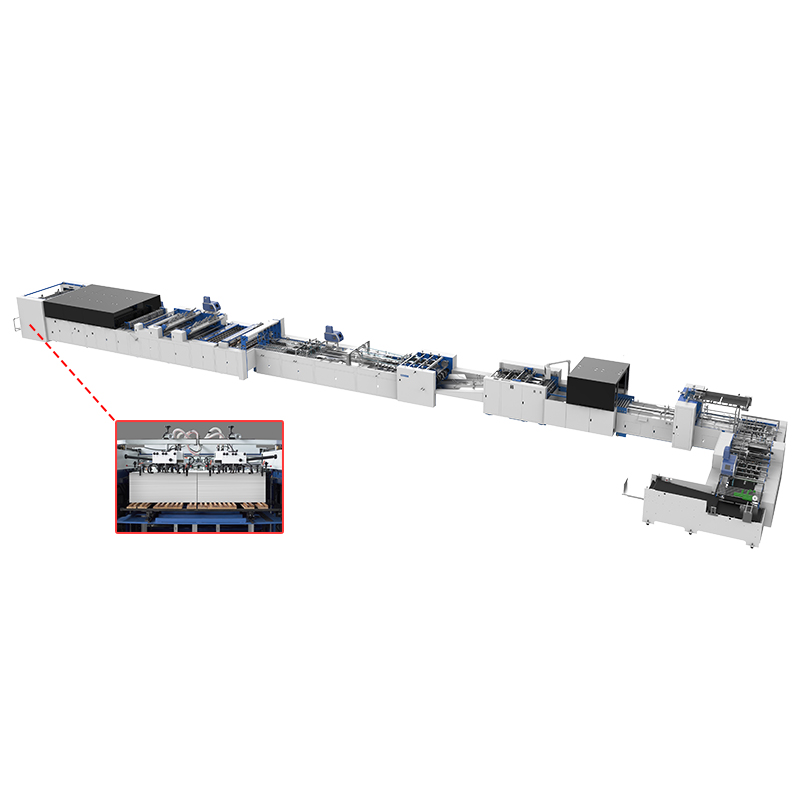 S-600 Fully automatic servo drive double sheets jointed paper bag making machine