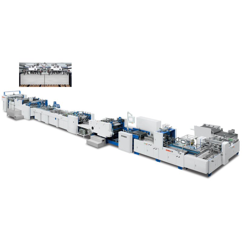 ZB 1650CT-600SA/ZB 1450CT-550SA Fully Automatic Double Paper Bag Making Machine Meets The Needs Of Different Industries