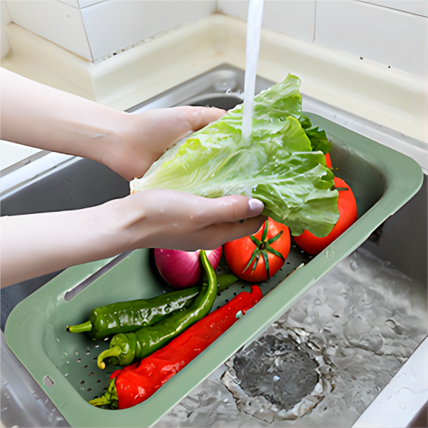 Adjustable Sink colander strainer basket (5)0kw