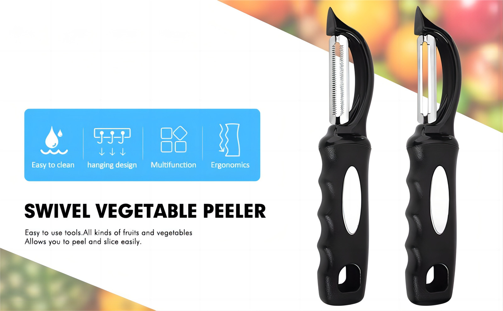 Swivel vegetable peeler (11)4r4