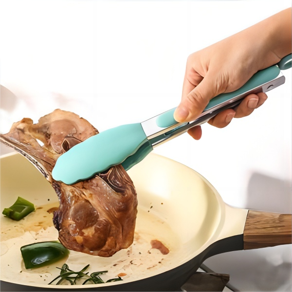 Wooden handles Silicone Kitchen Cooking Utensils (14)auh