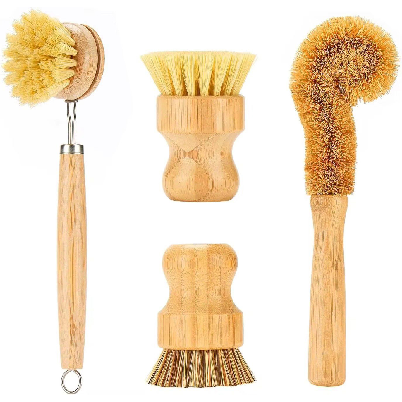 Bamboo Round Palm Pot Brush For Kitchen1 (10)hmc