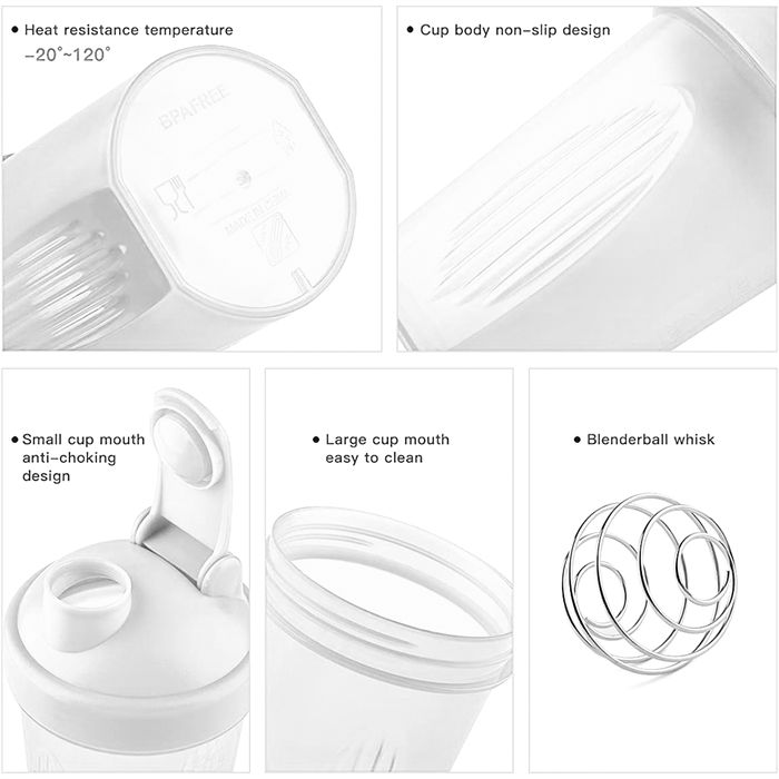 ขวดเชคเกอร์กันรั่วปลอดสาร BPA สำหรับผสมโปรตีน (3)ตร.ม