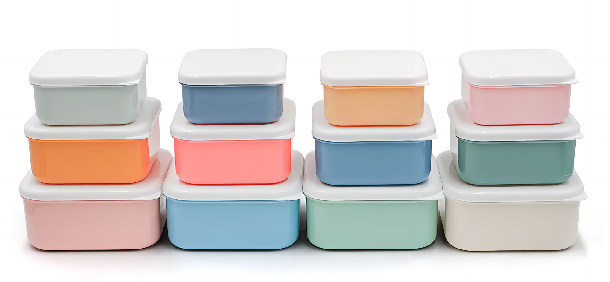 Plastic Food Storage Container Set Portion Control Snack Box Containers (6)tyr