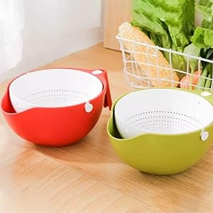 Rotatable Colander with Wash Bowl for Fruits and Vegetables 1 (9)nvi